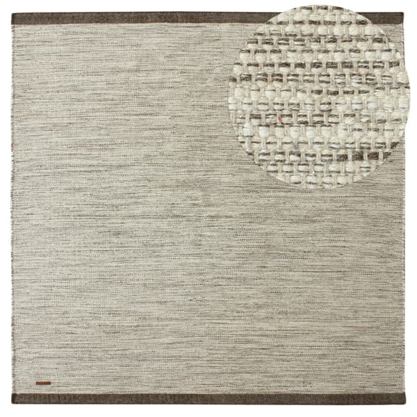 Norrsken Taupe Kvadrat 240 cm Ullmatta
