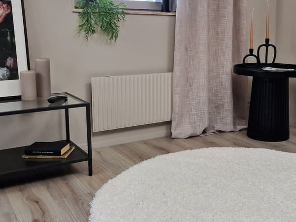 Komon Vit Rund 200 cm Ryamatta