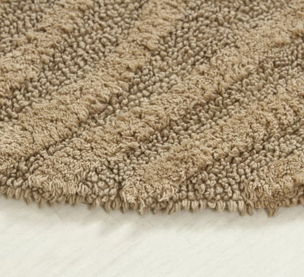 Noah Bene Taupe Rund 60 cm Badrumsmatta