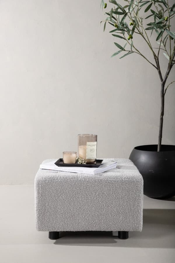 Sittpuff Elydrane Welly Ljusgrå
