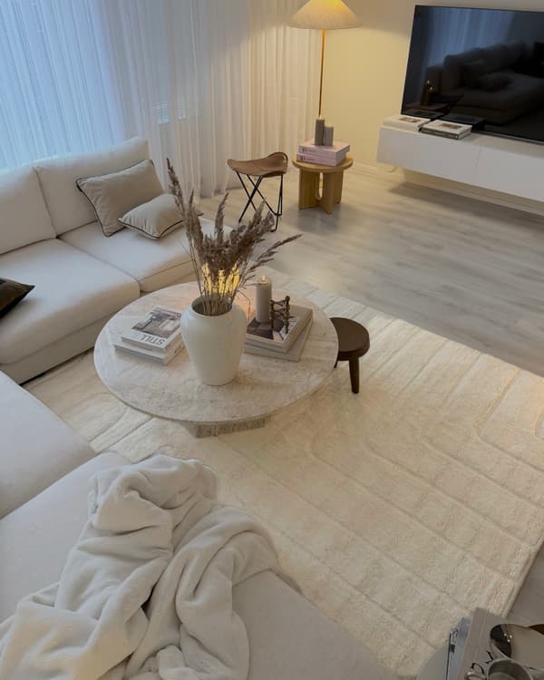Jofrid Klay Offwhite 240x340 cm Uldmåtte