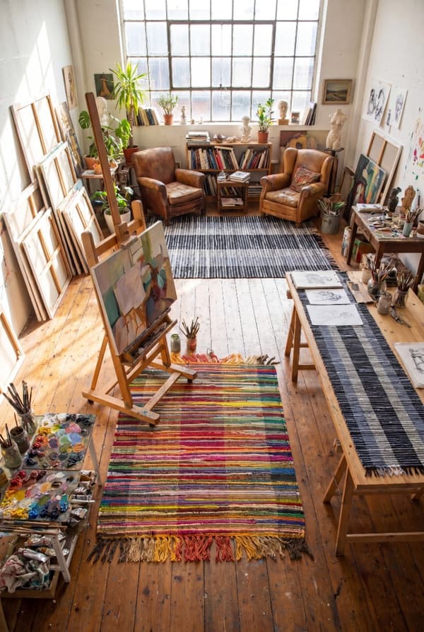 Valesio Grå 75x200 cm Trasmatta