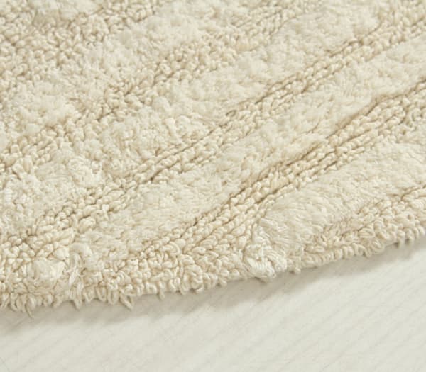 Noah Bene Vit Rund 100 cm Badrumsmatta