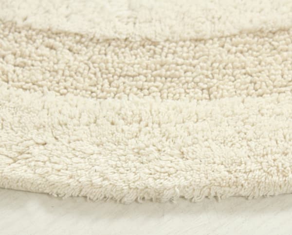 Noah Foam Vit Rund 60 cm Badrumsmatta