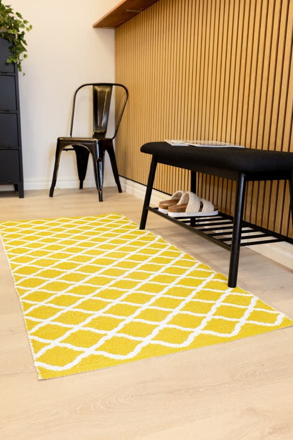 Mimmi Dalli Gul 70x250 cm Plastmåtte