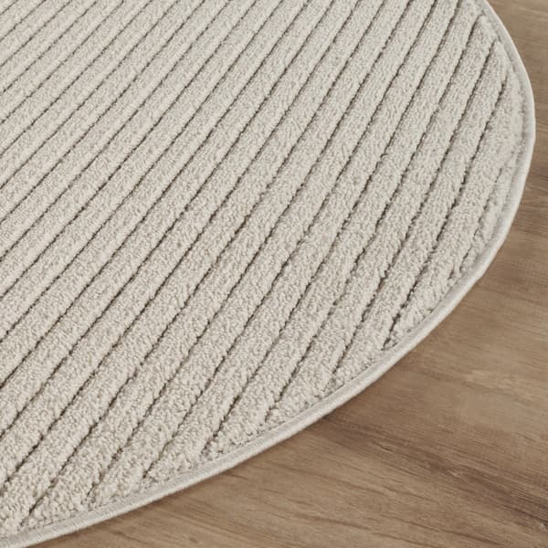 Selina Offwhite Rund 200 cm Tæppe