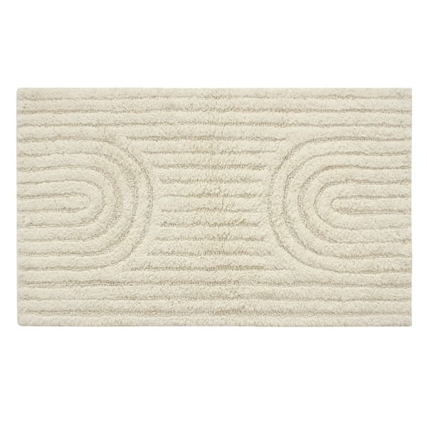 Noah Crush Vit 60x100 cm Badrumsmatta