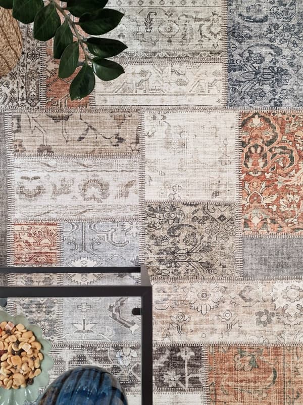 Markiss Lee Multi 300x400 cm patchwork-gulvtæppe i Wilton
