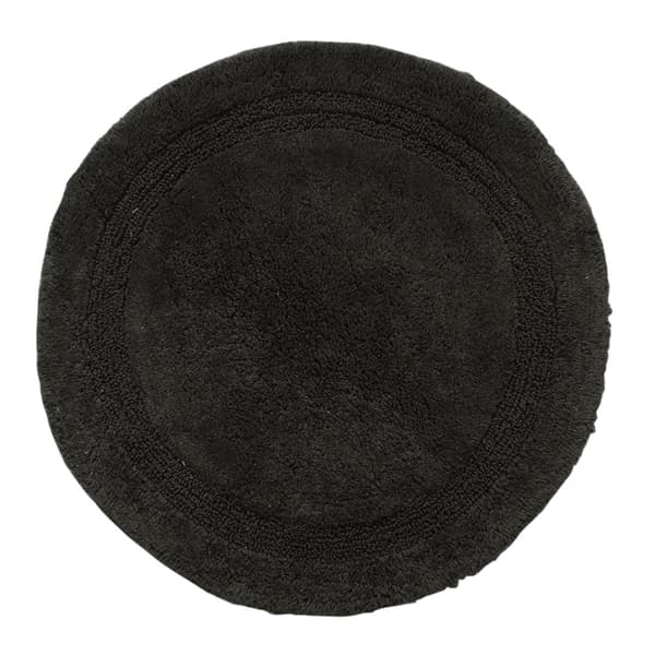 Noah Foam Svart Rund 100 cm Badrumsmatta