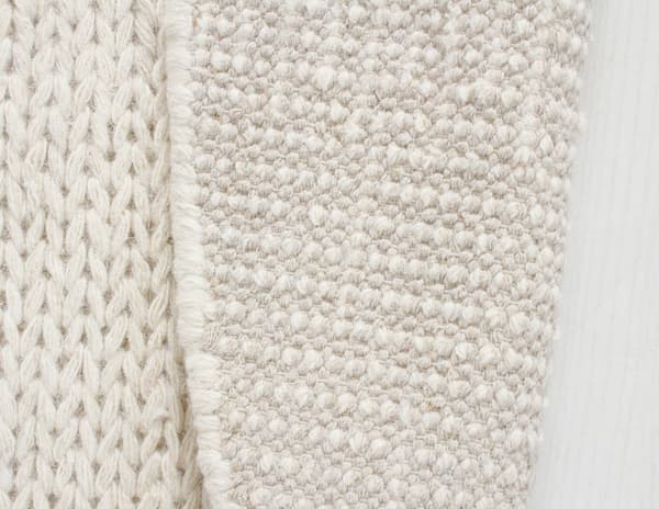 Mellby Offwhite Rund Uldmåtte 240 cm
