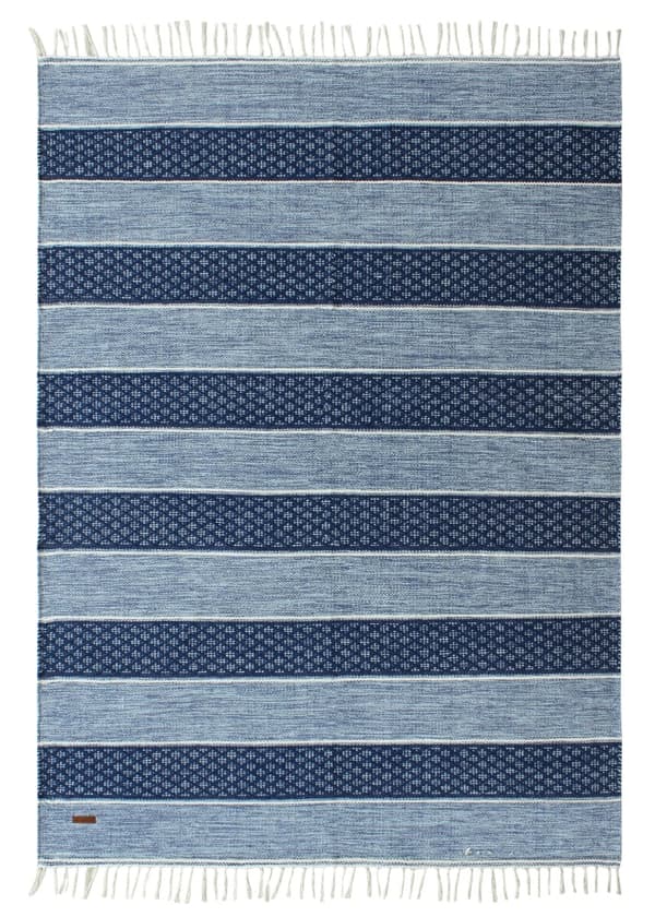 Loke Blå 133x190 cm Trasmatta