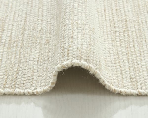 Norrsken Beige Rund 200 cm Ullmatta