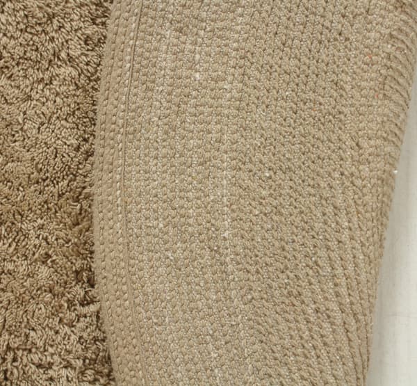Noah Foam Taupe Rund 60 cm Badrumsmatta