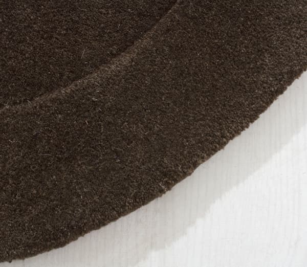 Vallbo Organic Mørkebrun 240x340 cm Uldmåtte