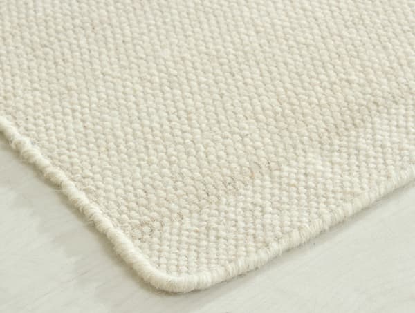 Norrsken Offwhite Uldtæppe 75x150 cm - Blødt & Holdbart
