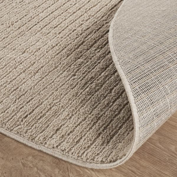 Selina Beige Rund 240 cm Ryatæppe