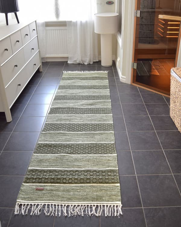 Loke Grön 75x350 cm Trasmatta
