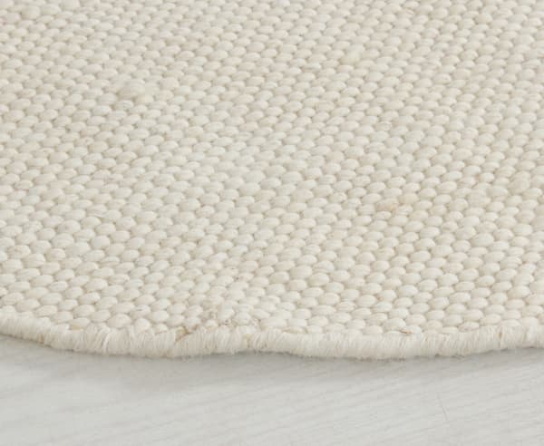 Elsa Offwhite Rund 240 cm Ullmatta
