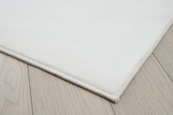 Glossy Offwhite 80x150 cm Mjuk Päls-look Matta