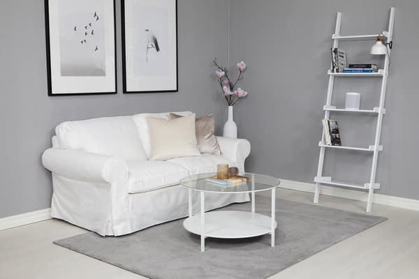 Benny Silver vaskbar tæppe 200x290 cm i blød microfiber