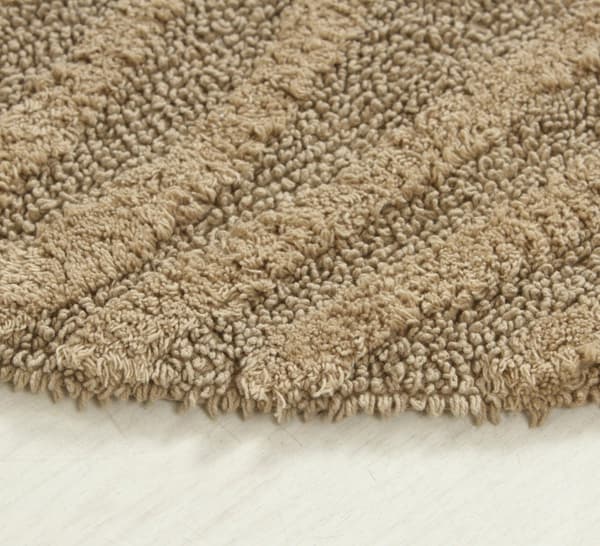 Noah Bene Taupe Rund 100 cm Badrumsmatta