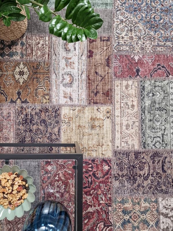 Markiss Multi Patchworkmåtte 80x150 cm - Farverig og holdbar