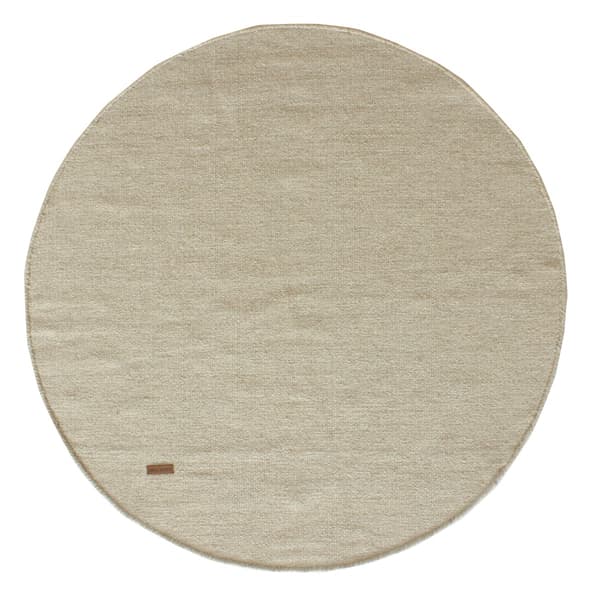 Dalen Beige Rund 200 cm Ullmatta