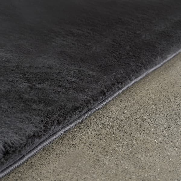 Rabbit Eco Mørkgrå Kvadrat 240 cm Pelsmåtte