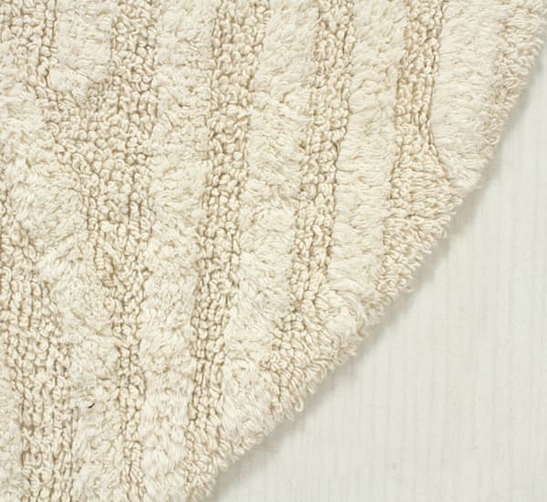 Noah Bene Vit Rund 100 cm Badrumsmatta