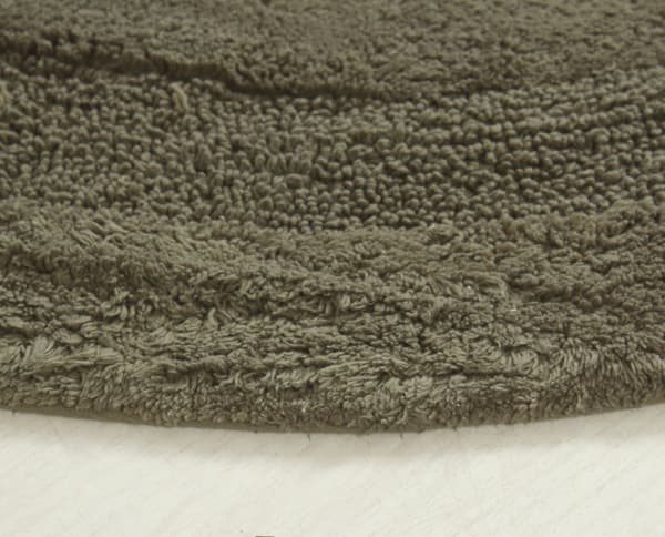 Noah Foam Grön Rund 60 cm Badrumsmatta