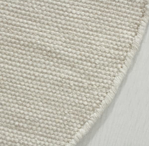 Norrsken Offwhite Rund Ullmåtte 200 cm