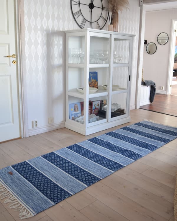 Loke Blå 75x200 cm Trasmatta