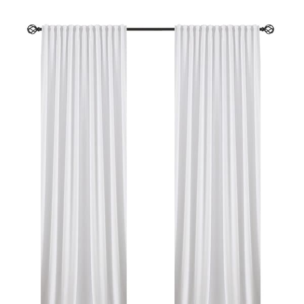 Mathilde Vit 2x140x250 cm Sammetsgardin 2-pack