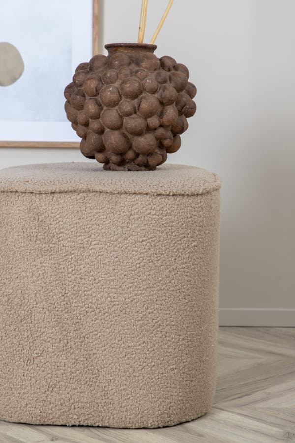 Sittpuff Adela Teddy Beige