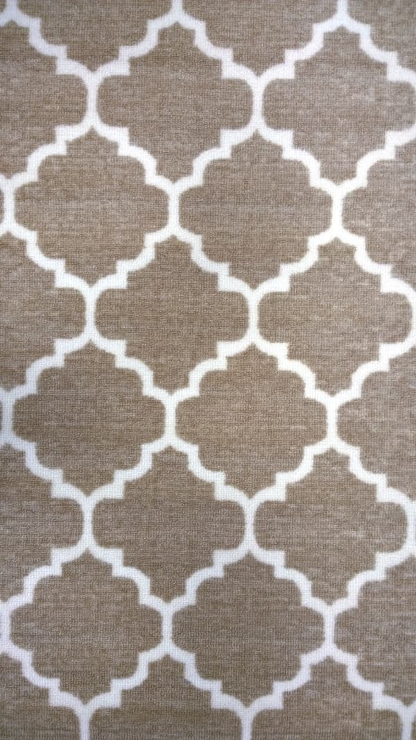 Voli Beige 80x320 cm Gummerad Matta