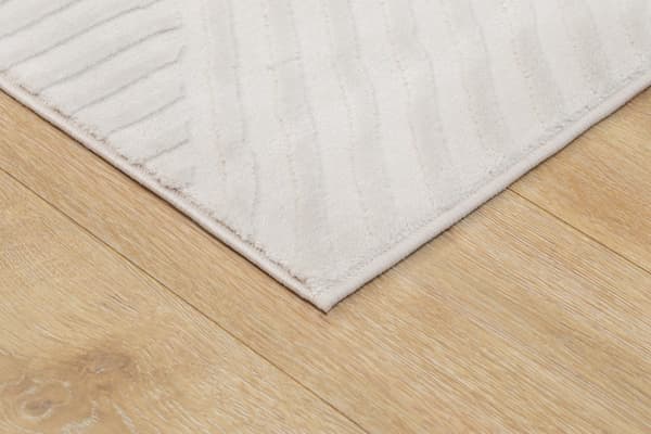 Elaro Striara Creme 240x340 cm Moderne tæppe