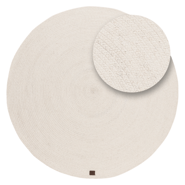 Saul Creme Rund 200 cm Ullmatta
