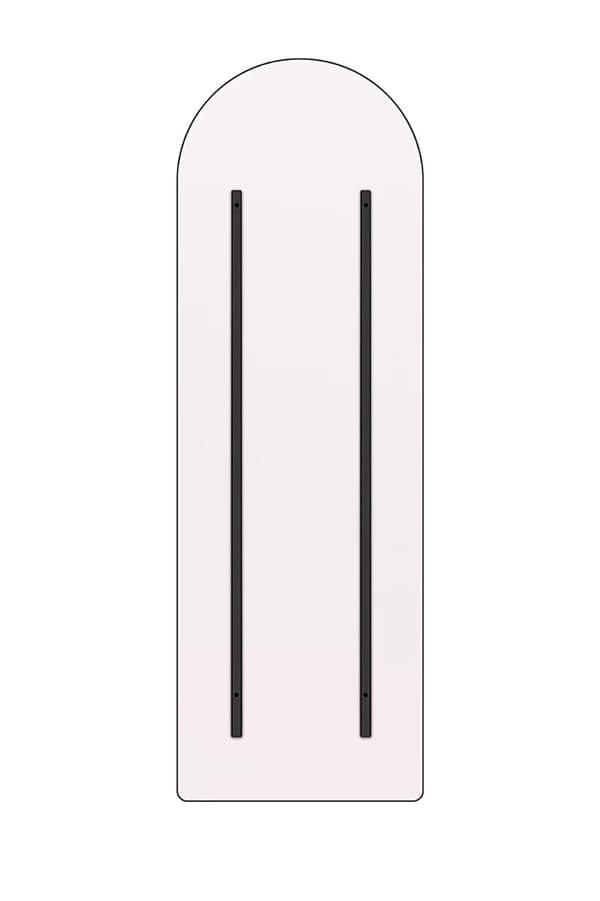 Stella Sort Spejl 3x193x66