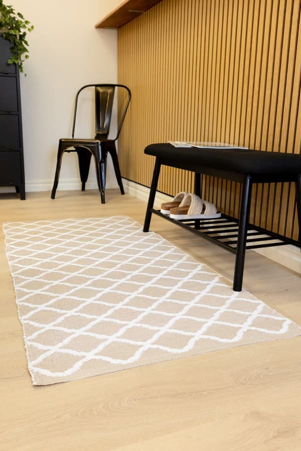 Mimmi Dalli Plastmåtte 70x200 cm i Lys Hør