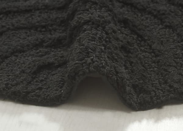 Noah Bene Svart Rund 100 cm Badrumsmatta