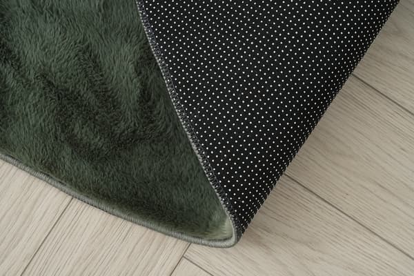 Cat Grön Rund 120 cm Pälsmatta