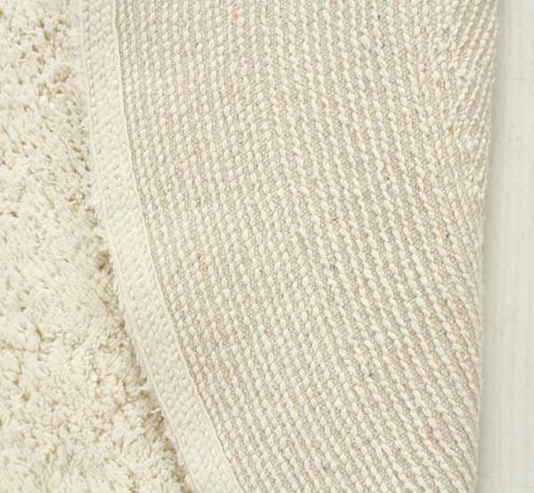 Noah Foam Vit Rund 100 cm Badrumsmatta