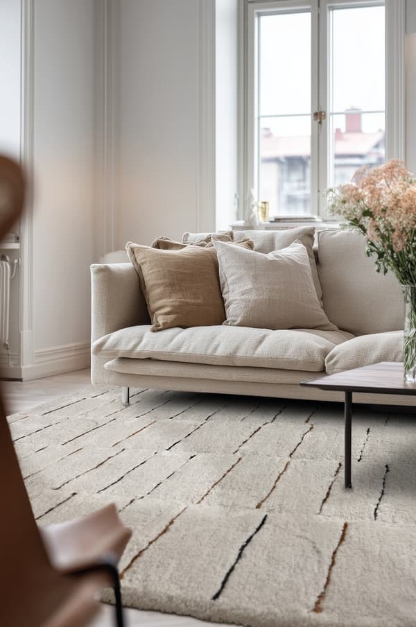 Endo Offwhite 200x290 cm Ryamåtte