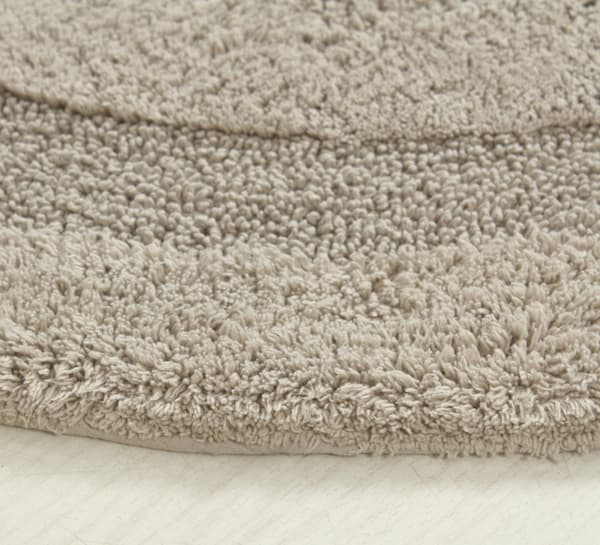 Noah Foam Grå Rund 100 cm Badrumsmatta