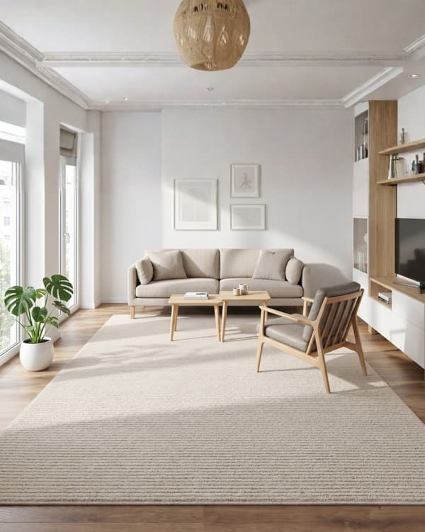 Selina Offwhite 200x280 cm Ryetæppe