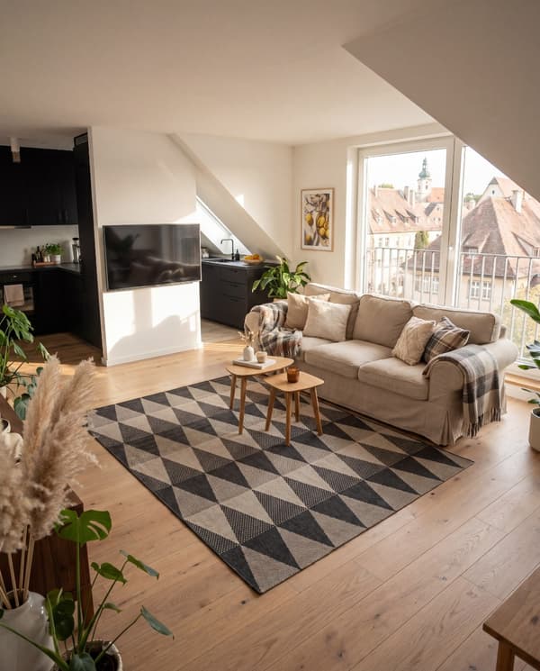Marfa Sort 160x230 cm Indendørs- og Udendørsmåtte