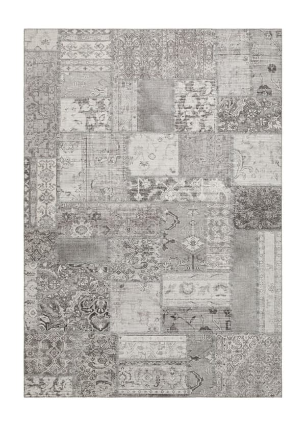 Markiss Sølv Patchwork Tæppe 300x400 cm