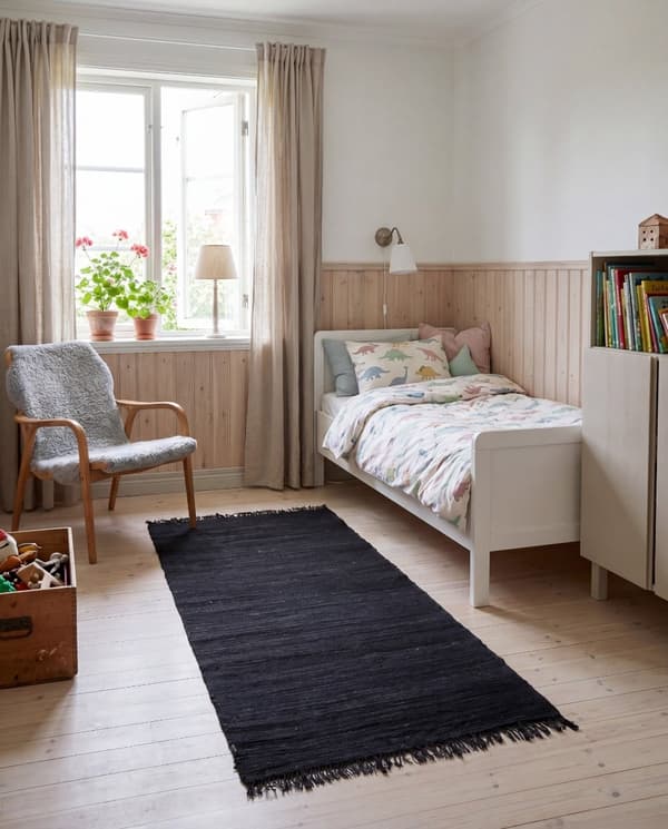 Alva Svart 75x150 cm Trasmatta