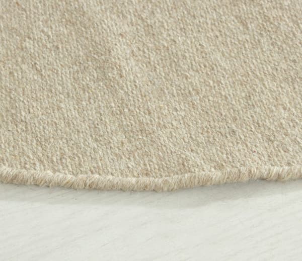 Dalen Beige Rund 200 cm Ullmatta