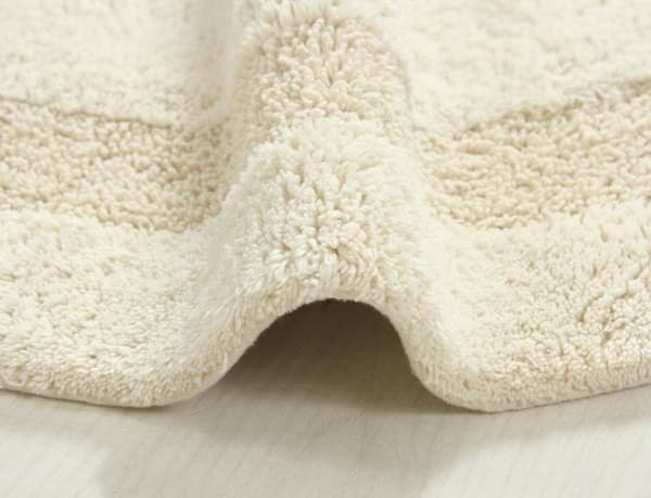 Noah Foam Vit Rund 100 cm Badrumsmatta